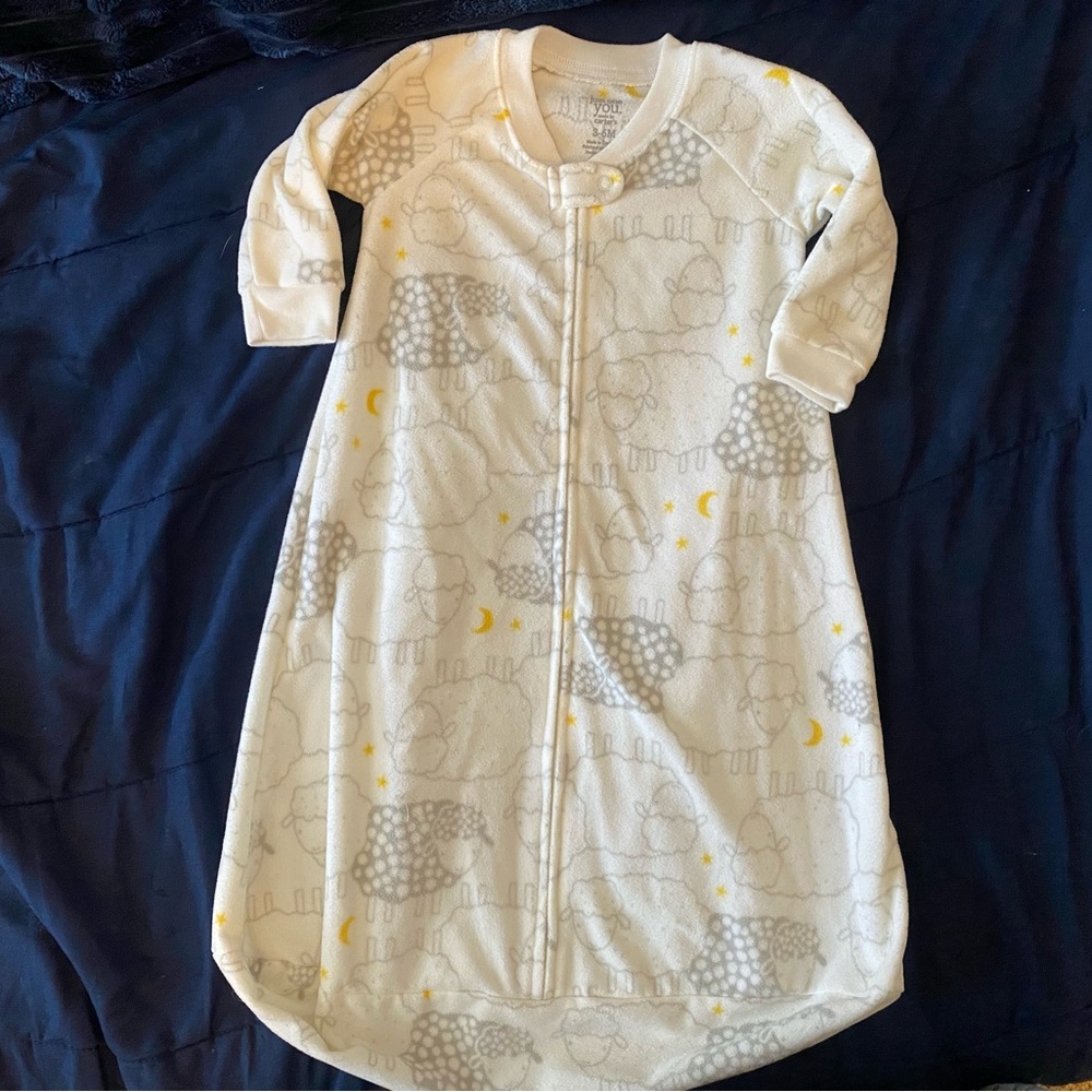 6 Months Gender Neutral Baby Fleece Sheep Sleep Sack
